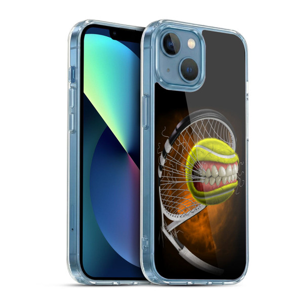 Tom Wood Monsters Tennis Soft Gel Case for Apple iPhone 13 Mini & MagSafe