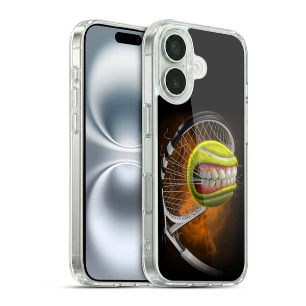 Tom Wood Monsters Tennis Soft Gel Case for Apple iPhone 16 & MagSafe