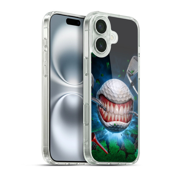 Tom Wood Monsters Golf Ball Soft Gel Case for Apple iPhone 16 Plus & MagSafe