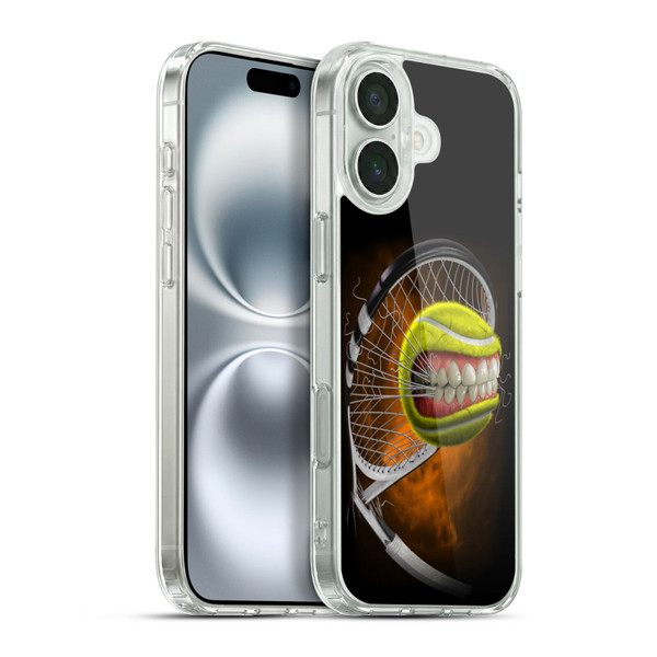Tom Wood Monsters Tennis Soft Gel Case for Apple iPhone 16 Plus & MagSafe
