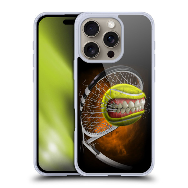 Tom Wood Monsters Tennis Soft Gel Case for Apple iPhone 16 Pro