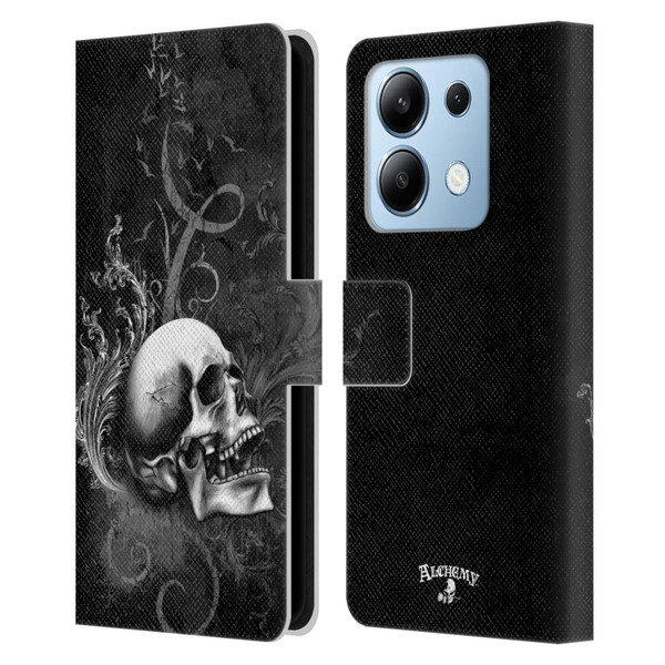 Alchemy Gothic Skull De Profundis Leather Book Wallet Case Cover For Xiaomi Redmi Note 13/13 Pro 5G