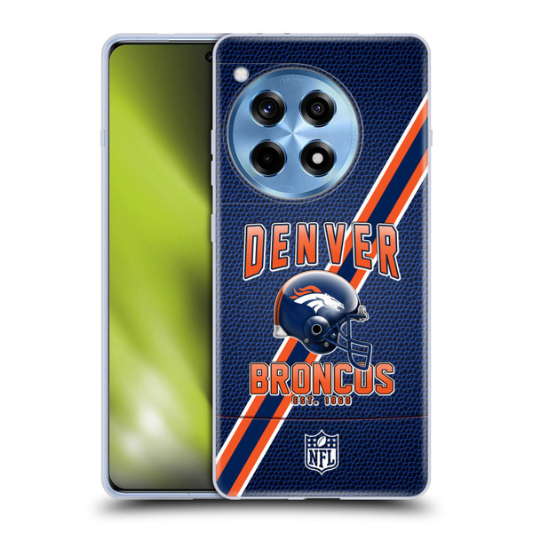 NFL Denver Broncos Logo Art Football Stripes Soft Gel Case for OPPO OnePlus Ace 3 5G
