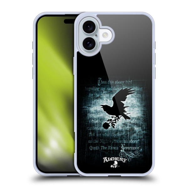 Alchemy Gothic Wing Nevermore Soft Gel Case for Apple iPhone 16 Plus