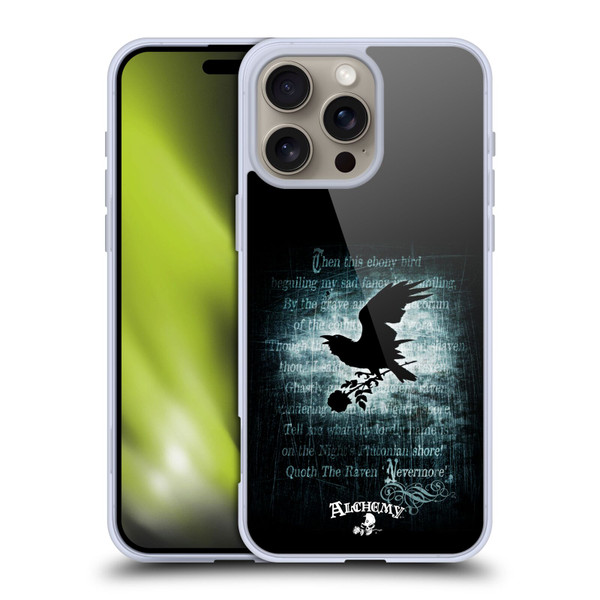 Alchemy Gothic Wing Nevermore Soft Gel Case for Apple iPhone 16 Pro Max
