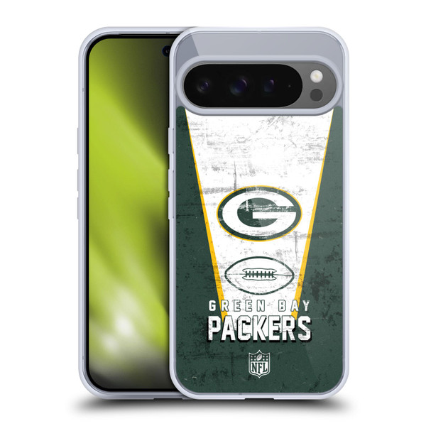 NFL Green Bay Packers Logo Art Banner Soft Gel Case for Google Pixel 9 Pro XL