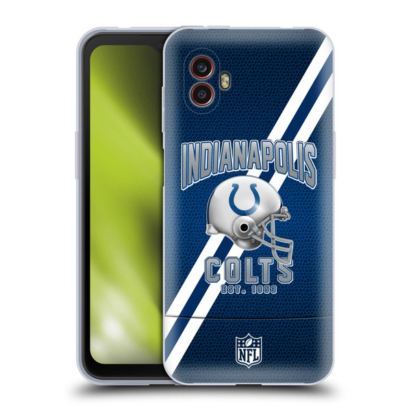 NFL Indianapolis Colts Logo Art Football Stripes Soft Gel Case for Samsung Galaxy Xcover6 Pro/Pro2