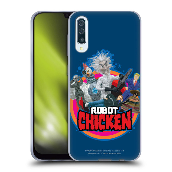 Robot Chicken Graphics Characters Soft Gel Case for Samsung Galaxy A50/A30s (2019)