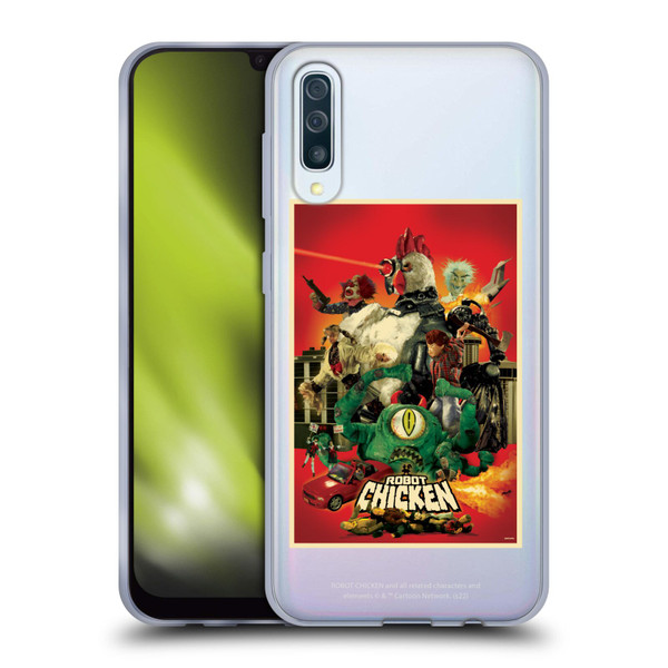 Robot Chicken Graphics Poster Soft Gel Case for Samsung Galaxy A50/A30s (2019)