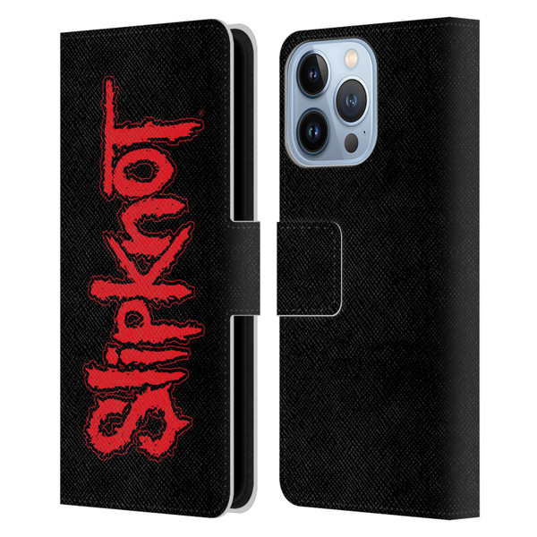 Slipknot Key Art Text Leather Book Wallet Case Cover For Apple iPhone 13 Pro