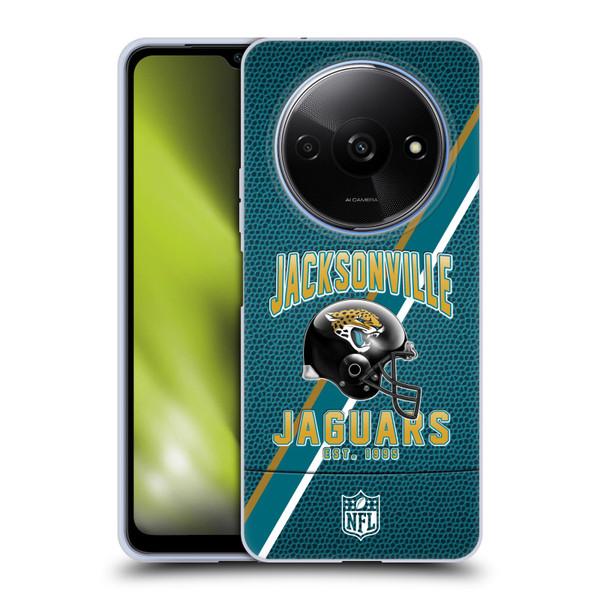 NFL Jacksonville Jaguars Logo Art Football Stripes Soft Gel Case for Xiaomi Redmi A3