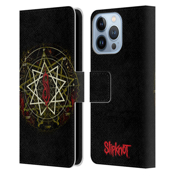 Slipknot Key Art Waves Leather Book Wallet Case Cover For Apple iPhone 13 Pro