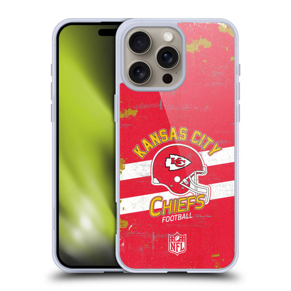 NFL Kansas City Chiefs Logo Art Helmet Distressed Soft Gel Case for Apple iPhone 16 Pro Max NFL Kansas City Chiefs Logo Art Helmet Distressed Soft Gel Case for Apple iPhone 16 Pro Max