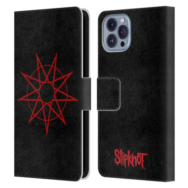 Slipknot Key Art Nanogram Leather Book Wallet Case Cover For Apple iPhone 14