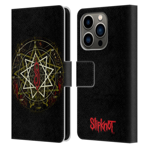 Slipknot Key Art Waves Leather Book Wallet Case Cover For Apple iPhone 14 Pro