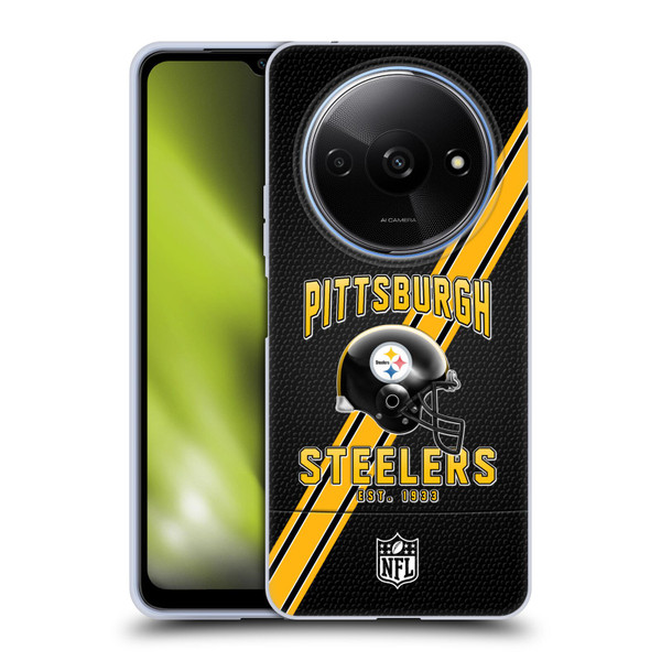 NFL Pittsburgh Steelers Logo Art Football Stripes Soft Gel Case for Xiaomi Redmi A3