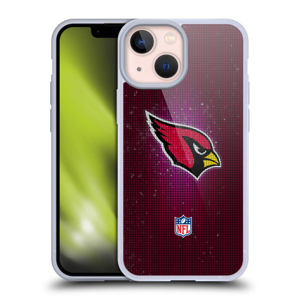 NFL Arizona Cardinals Artwork LED Soft Gel Case for Apple iPhone 13 Mini