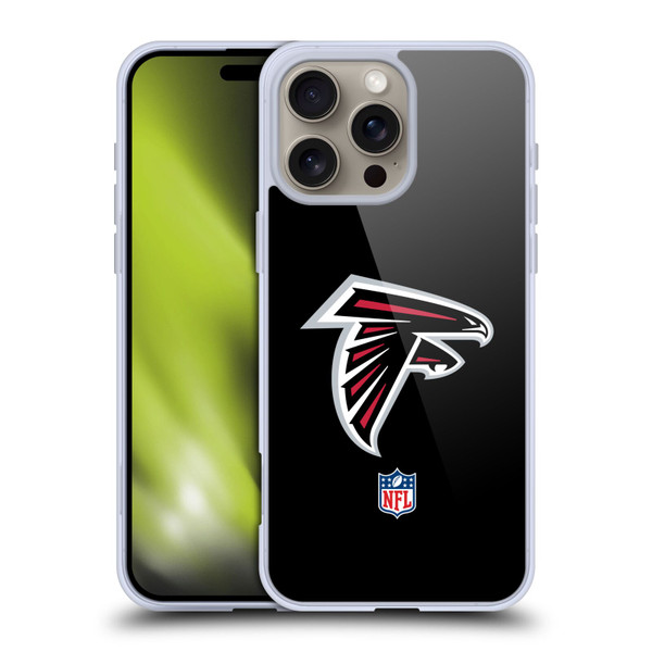 NFL Atlanta Falcons Logo Plain Soft Gel Case for Apple iPhone 16 Pro Max