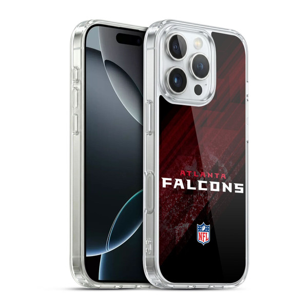 NFL Atlanta Falcons Logo Blur Soft Gel Case for Apple iPhone 16 Pro & MagSafe
