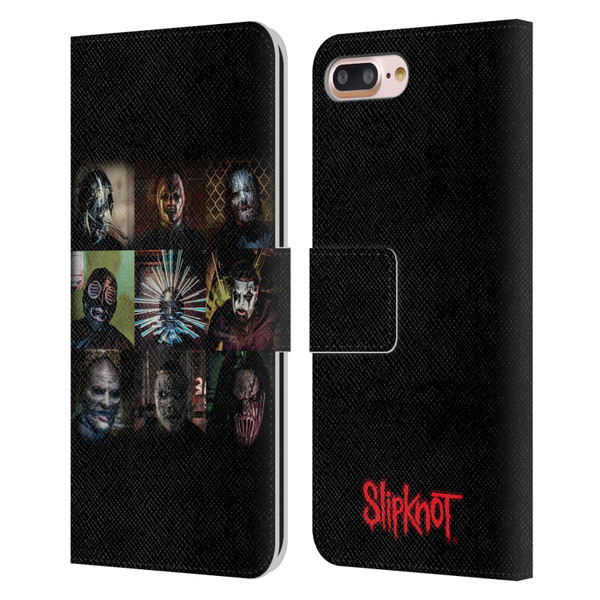 Slipknot Key Art Blocks Leather Book Wallet Case Cover For Apple iPhone 7 Plus / iPhone 8 Plus