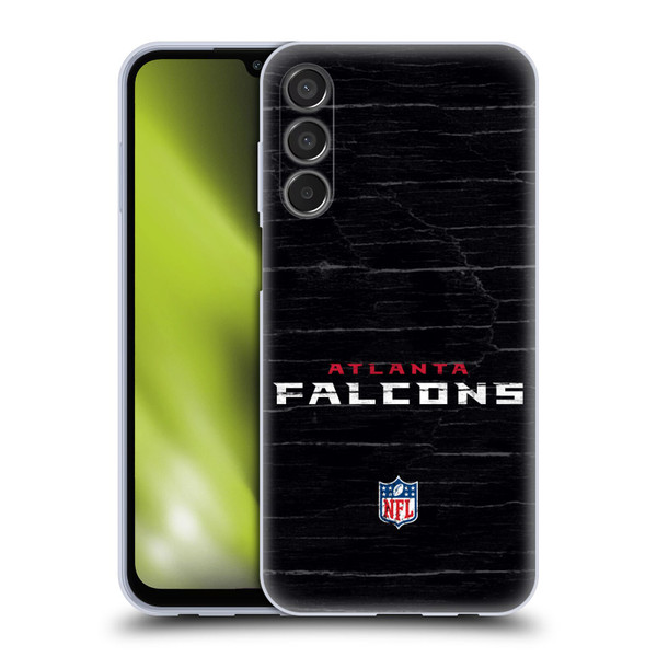 NFL Atlanta Falcons Logo Distressed Look Soft Gel Case for Samsung Galaxy M15/F15 5G