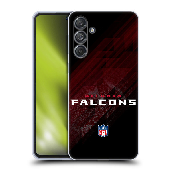NFL Atlanta Falcons Logo Blur Soft Gel Case for Samsung Galaxy M55 5G