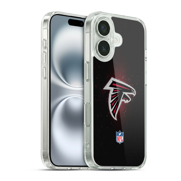 NFL Atlanta Falcons Artwork LED Soft Gel Case for Apple iPhone 16 & MagSafe