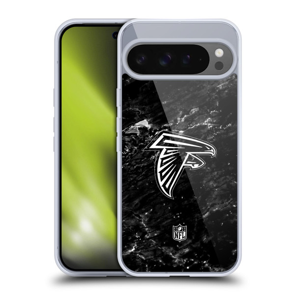 NFL Atlanta Falcons Artwork Marble Soft Gel Case for Google Pixel 9 Pro XL