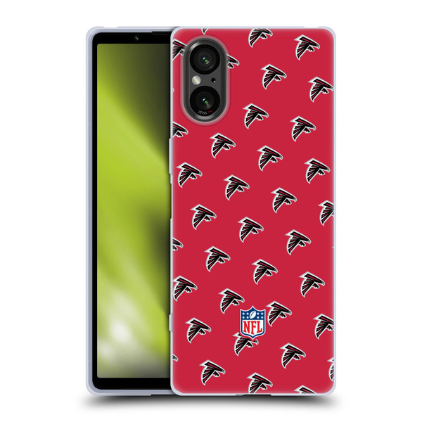 NFL Atlanta Falcons Artwork Patterns Soft Gel Case for Sony Xperia 5 V 5G