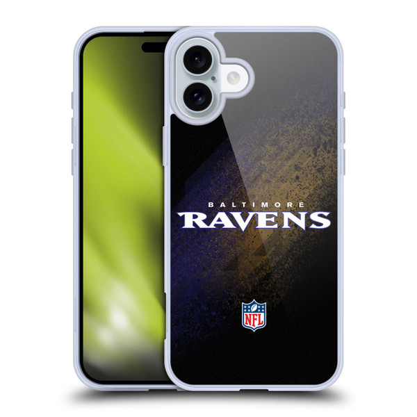 NFL Baltimore Ravens Logo Blur Soft Gel Case for Apple iPhone 16 Plus NFL Baltimore Ravens Logo Blur Soft Gel Case for Apple iPhone 16 Plus