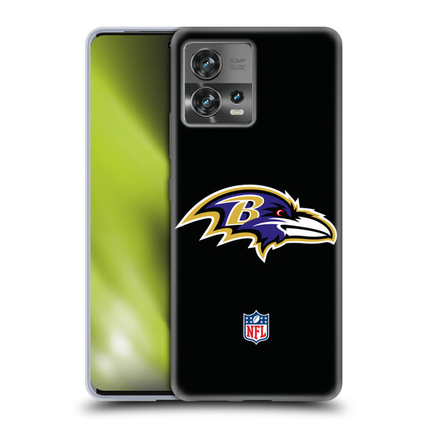 NFL Baltimore Ravens Logo Plain Soft Gel Case for Motorola Moto Edge 30 Fusion