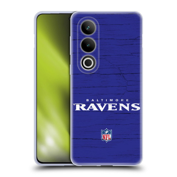 NFL Baltimore Ravens Logo Distressed Look Soft Gel Case for OPPO OnePlus Ace 3V 5G
