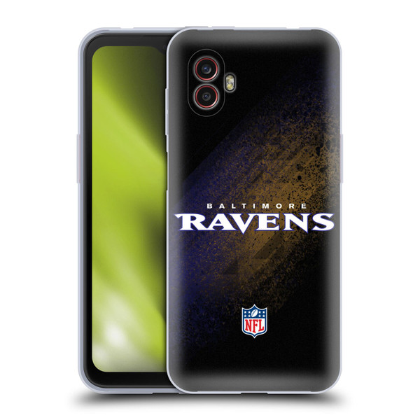 NFL Baltimore Ravens Logo Blur Soft Gel Case for Samsung Galaxy Xcover6 Pro/Pro2