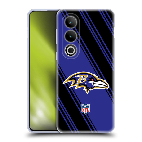 NFL Baltimore Ravens Artwork Stripes Soft Gel Case for OPPO OnePlus Ace 3V 5G