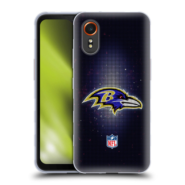 NFL Baltimore Ravens Artwork LED Soft Gel Case for Samsung Galaxy Xcover7 5G