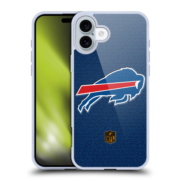 NFL Buffalo Bills Logo Football Soft Gel Case for Apple iPhone 16 Plus