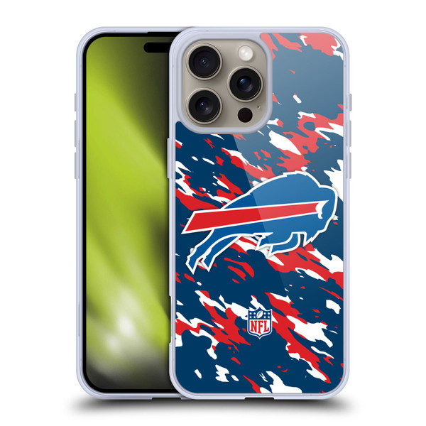 NFL Buffalo Bills Logo Camou Soft Gel Case for Apple iPhone 16 Pro Max