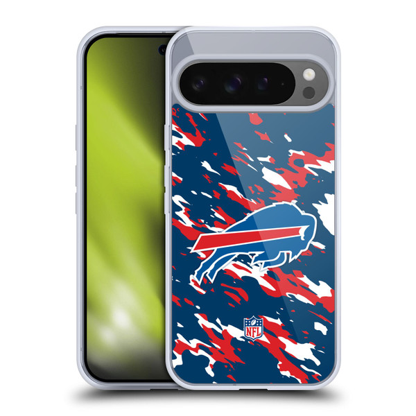 NFL Buffalo Bills Logo Camou Soft Gel Case for Google Pixel 9 Pro XL
