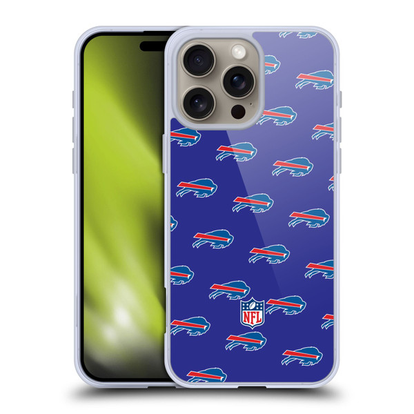 NFL Buffalo Bills Artwork Patterns Soft Gel Case for Apple iPhone 16 Pro Max