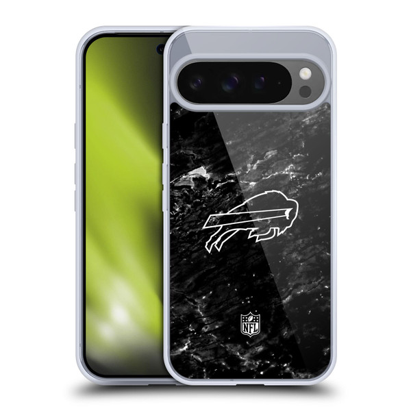 NFL Buffalo Bills Artwork Marble Soft Gel Case for Google Pixel 9 Pro XL
