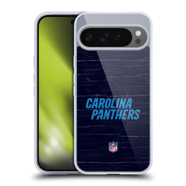 NFL Carolina Panthers Logo Distressed Look Soft Gel Case for Google Pixel 9 Pro XL