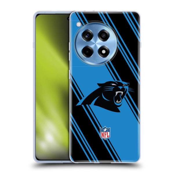 NFL Carolina Panthers Artwork Stripes Soft Gel Case for OPPO OnePlus Ace 3 5G