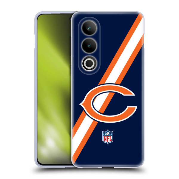 NFL Chicago Bears Logo Stripes Soft Gel Case for OPPO OnePlus Ace 3V 5G