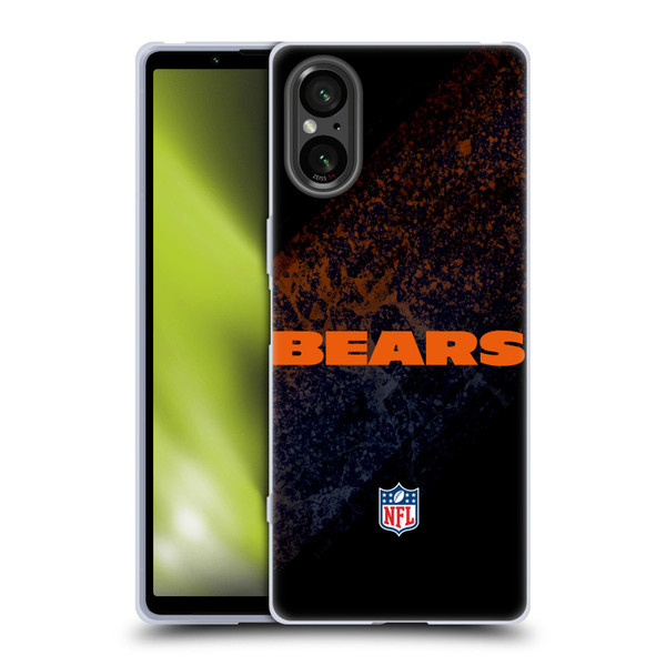 NFL Chicago Bears Logo Blur Soft Gel Case for Sony Xperia 5 V 5G