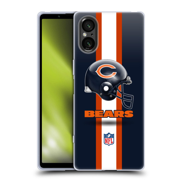 NFL Chicago Bears Logo Helmet Soft Gel Case for Sony Xperia 5 V 5G