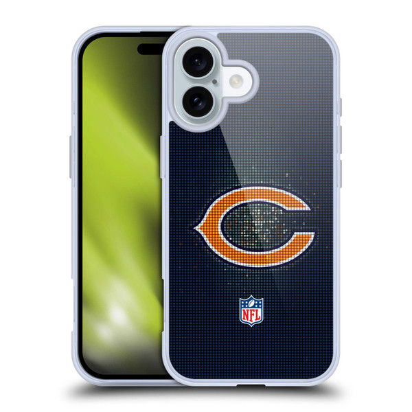 NFL Chicago Bears Artwork LED Soft Gel Case for Apple iPhone 16