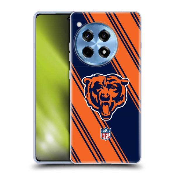 NFL Chicago Bears Artwork Stripes Soft Gel Case for OPPO OnePlus Ace 3 5G