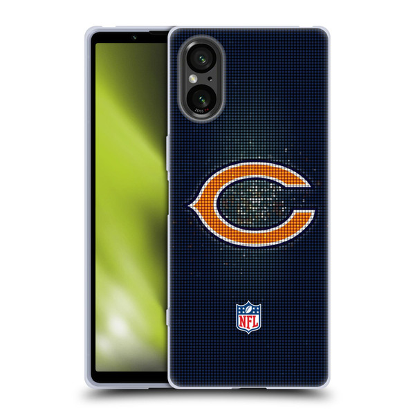 NFL Chicago Bears Artwork LED Soft Gel Case for Sony Xperia 5 V 5G