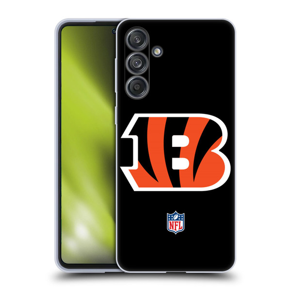 NFL Cincinnati Bengals Logo Plain Soft Gel Case for Samsung Galaxy M55 5G