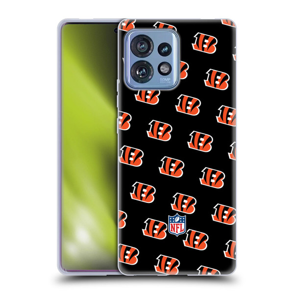 NFL Cincinnati Bengals Artwork Patterns Soft Gel Case for Motorola Moto Edge 40 Pro
